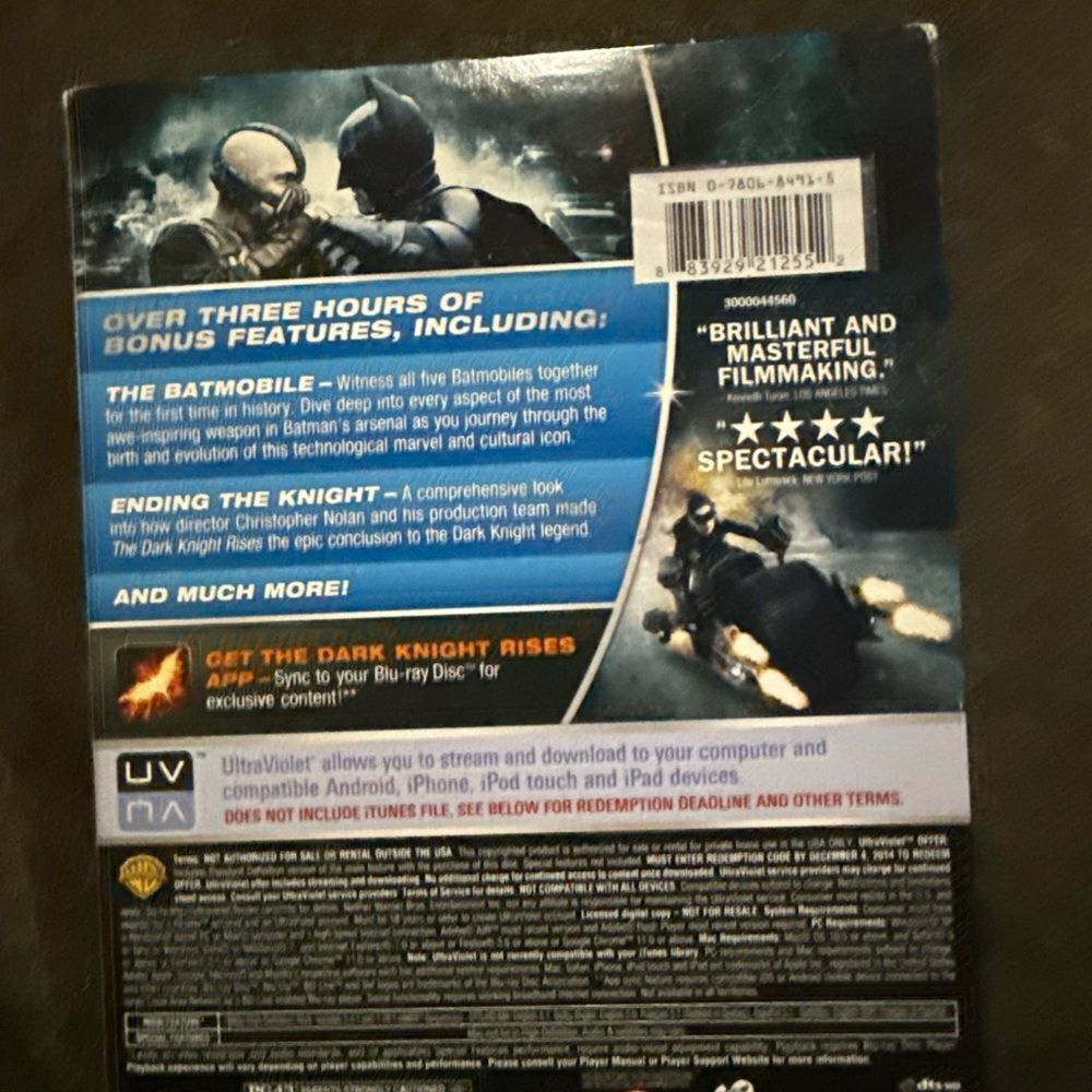 The Dark Knight Rises (Blu-ray, 2012)‎ - Picture 3 of 4
